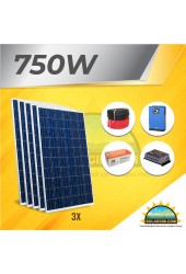 Solar Paket 750 - Lamba, TV, Uydu, Orta Boy Buzdolabı, Ev Aletleri Ve Şarj